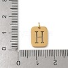 304 Stainless Steel Charms STAS-R001-01G-H-3