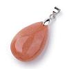 Natural Red Aventurine Pendants G-S243-25-2