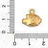 Ocean Theme 304 Stainless Steel Charms STAS-I356-03G-01-3