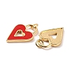 Rack Plating Brass Enamel Pendants KK-B054-05G-3