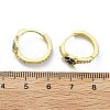 Brass Micro Pave Cubic Zirconia Hoop Earrings EJEW-C136-01A-6