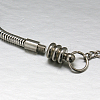 304 Stainless Steel European Round Snake Chains Bracelets STAS-J015-07-2
