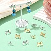 16Pcs 4 Styles Brass Stud Earring Findings KK-YW0002-95-5