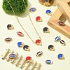 40Pcs 10 Styles Zinc Alloy Enamel Beads FIND-CJ0003-77-6