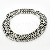 Tarnish Resistant 201 Stainless Steel Cuban Link Chain Necklaces NJEW-F039-23-1