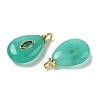 Dyed Natural White Jade Pendants G-H328-01G-A01-2