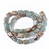 Natural Aqua Terra Jasper Beads Strands G-S366-016-2