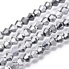 Electroplate Glass Bead Strands LS-EGLA-R094-4mm-15-1