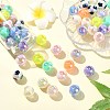 Two Tone Plating Acrylic Beads MACR-CJC0004-26-5