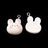 Cartoon Opaque Resin Pendants RESI-R440-02-3