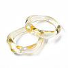 Transparent Resin Finger Rings RJEW-T013-001-E01-3