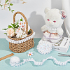 1Pc Double Layer Pleated Lace Ribbon OCOR-BC0007-97B-4