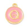 Golden Plated Alloy Enamel Charms ENAM-Q437-14Q-1