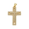 Brass Micro Pave Cubic Zirconia Pendants KK-M319-26G-01-1