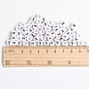 Acrylic Horizontal Hole Letter Beads PL37C9308-X-3