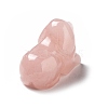 Natural Rose Quartz Dog Healing Figurines DJEW-Z005-05A-3