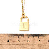 304 Stainless Steel Rolo Chain Pendant Necklaces NJEW-S444-01G-21-3