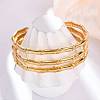 304 Stainless Steel Cuff Bangles for Women BJEW-P347-02A-1