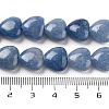 Dyed & Heated Natural Blue Aventurine Beads Strands G-B022-34C-5