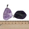 Natural Amethyst Pendants G-C140-06C-3