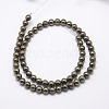 Natural Pyrite Beads Strands X-G-D391-01-3