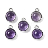 Natural Amethyst Pendants G-K372-03P-02-1