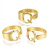 Alloy Cuff Finger Rings X-RJEW-S038-195Q-G-NR-2