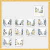 10PCS Winter Scenery PVC Self-Adhesive Stickers PW-WG524AB-06-1