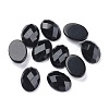 Natural Dyed & Heated Black Agate Cabochons X-G-G760-A10-1