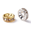 Brass Rhinestone Spacer Beads FIND-XCP0001-64-3