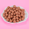 Round Silicone Focal Beads SI-JX0046A-75-3