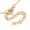 Brass Cable Chain Ring Bracelets for Women BJEW-L690-01G-3