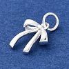 925 Sterling Silver Bowknot Charms STER-A032-03S-2