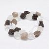 Raw Rough Natural Crystal and Smoky Quartz Beads Strands G-E343-02-2