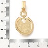 Brass Micro Pave Cubic Zirconia Pendants KK-S049-31G-3