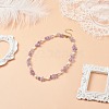 4Pcs 4 Style Natural Mixed Gemstone Chips & Pearl Beaded Necklaces Set for Women NJEW-JN04008-4