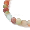 6.5mm Frosted Round Natural Mixed Stone Beads Stretch Bracelet for Girl Women BJEW-JB07110-6