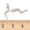 Brass Micro Pave Cubic Zirconia Pendants KK-E090-03P-3