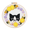 Cat Pattern DIY Embroidery Kits PW-WG87284-03-1