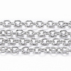 3.28 Feet 304 Stainless Steel Cable Chains X-CHS-H009-04P-1
