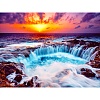 Oceanside Sunset Scenery DIY Diamond Painting Kit DIAM-PW0013-03L-1