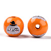 Halloween Theme Wood European Beads WOOD-N016-04K-2