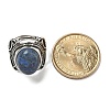 Natural Lapis Lazuli Adjustable Rings RJEW-I108-02AS-11-5