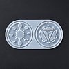 Meditation Yoga Pendants Cup Mat Silicone Molds DIY-B056-02C-4