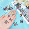 CHGCRAFT 20Pcs 10 Style Alloy Pendants FIND-CA0005-81-3