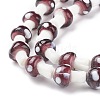 Mushroom Handmade Lampwork Beads Strands X-LAMP-R116-10-3