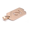 Ion Plating(IP) 304 Stainless Steel Pendants STAS-O127-C02-3