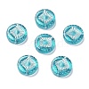 Plating Transparent Acrylic Beads OACR-G016-07L-1