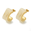 Ion Plating(IP) 304 Stainless Steel with Resin Stud Earrings EJEW-G400-01G-2