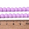 Painted Glass Bead Strands DGLA-S071-6mm-B38-4
